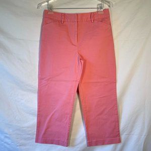Talbots Stretch Pink Capri Pant Size 10P